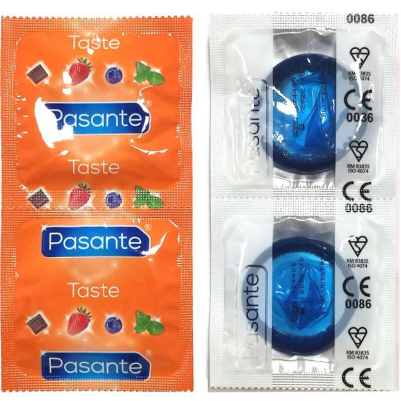 Vue 1 de Préservatifs Saveur Bleuet Sac 144 Unités