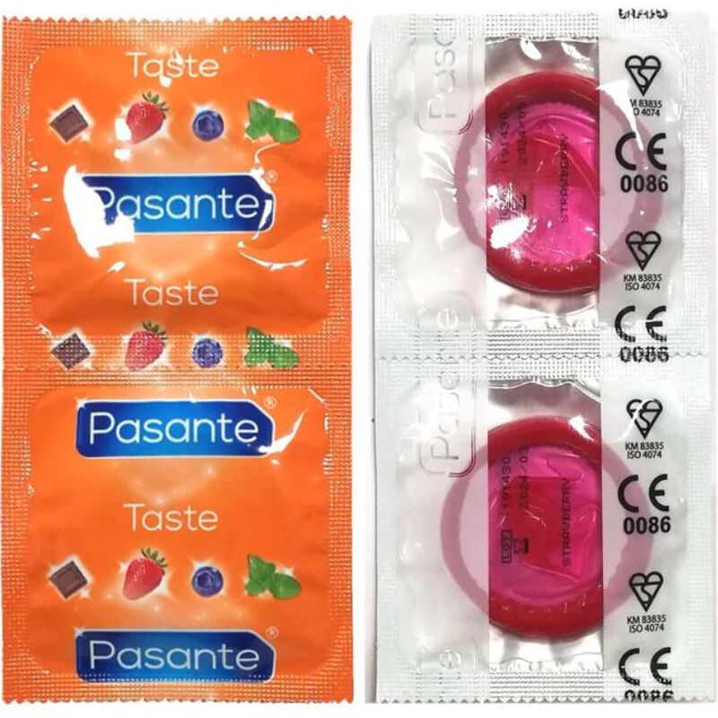 Vue 1 de Préservatifs Saveur Fraise Sac 144 Unités