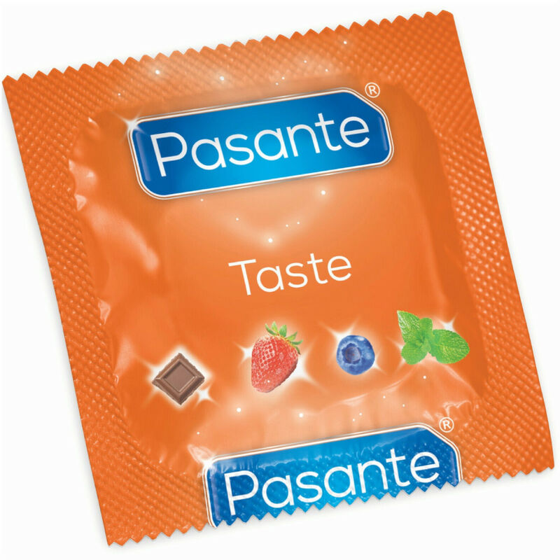 Vue 2 de Préservatifs Saveur Fraise Sac 144 Unités