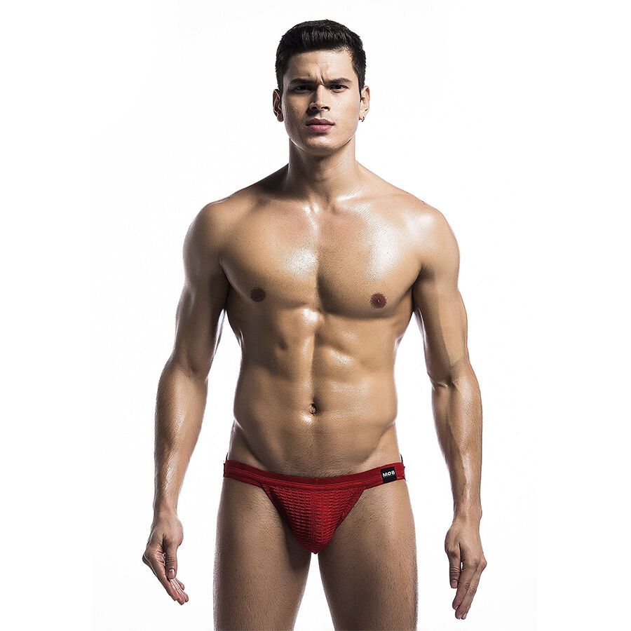 Vista 2 de Bañador Fetish Jockstrap Rojo Talla