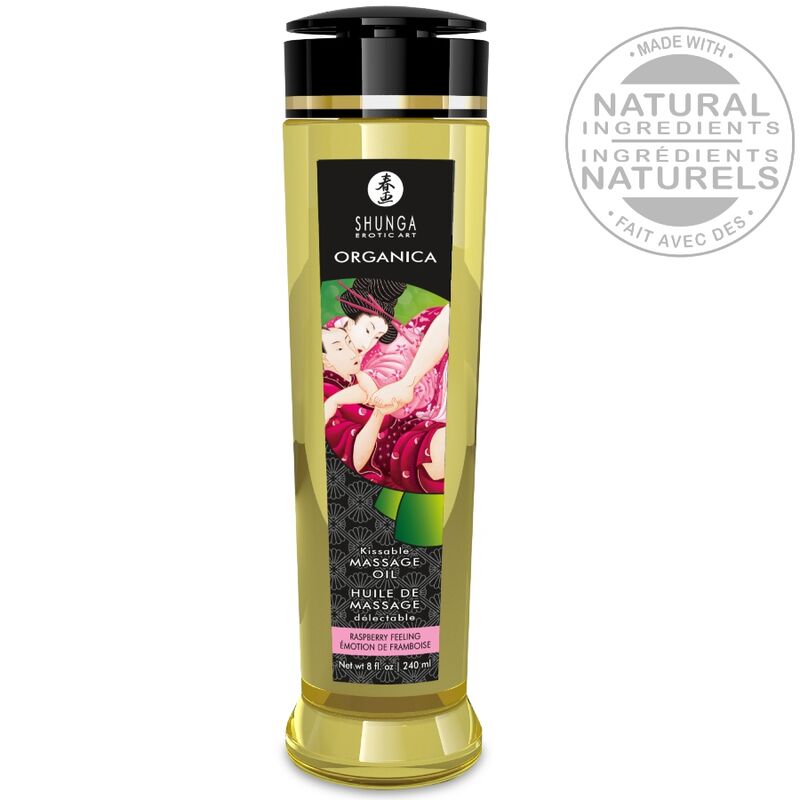 Ansicht 2 von Shunga – Bio-Massageöl Mit Himbeerduft, 240 Ml