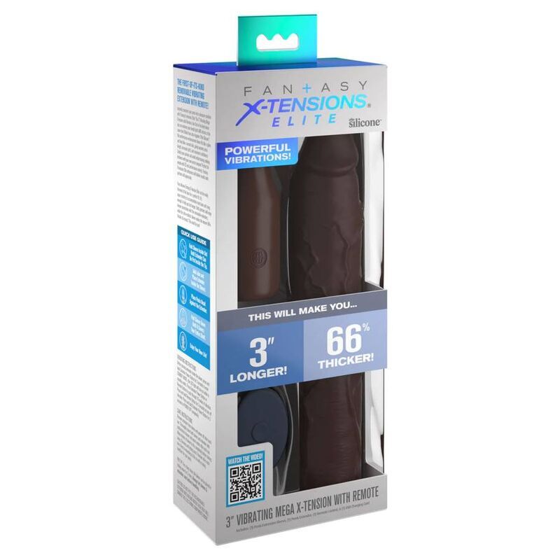 Vista 2 de Fantasy X- Tensions - Pipedreams Sleeve 22,86 Cm + 7,62 Cm Plug Remote Brown