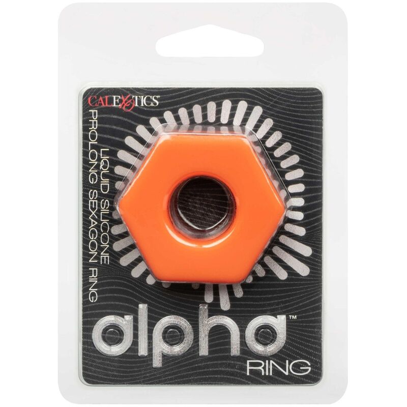 Ansicht 2 von Alpha Prolong Sexagon Ring Orange