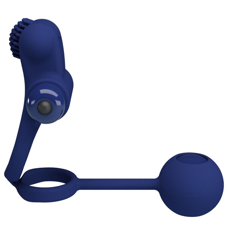 Vista 2 de Pretty Love - Remington Doble Anillo Vibrador con Plug Azul