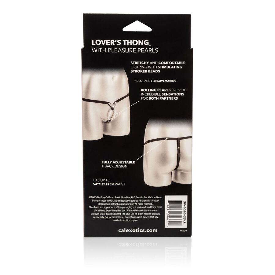 Vista 2 de Lovers Tanga con Perlas de Placer