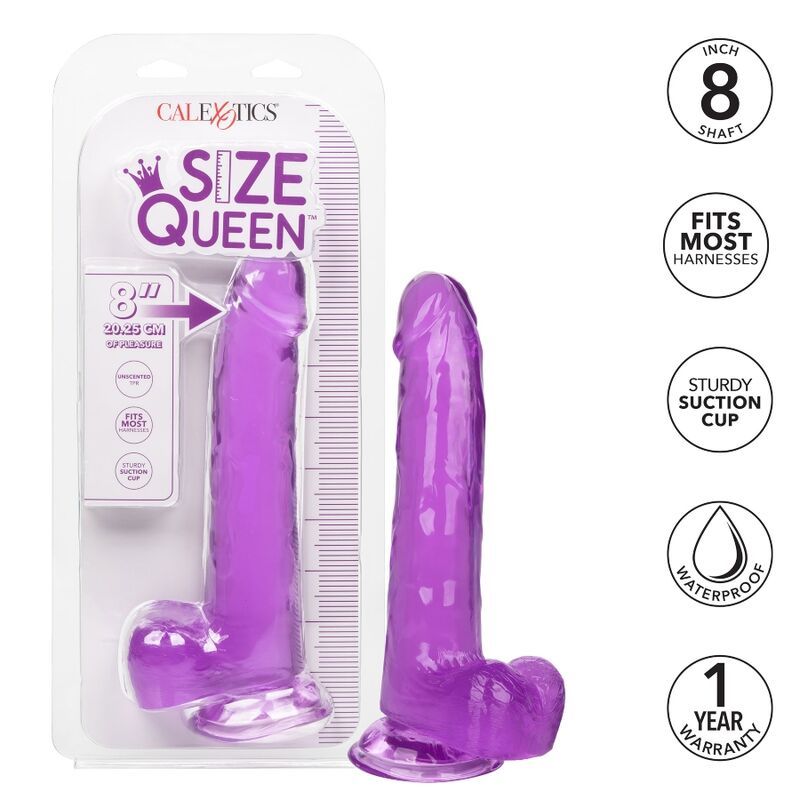 Vista 2 de Size Queen Dildo Lila 20.3 Cm