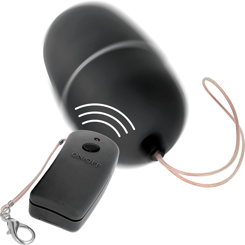 Vista 2 de Huevo Vibrador con Mando Control Remoto Negro