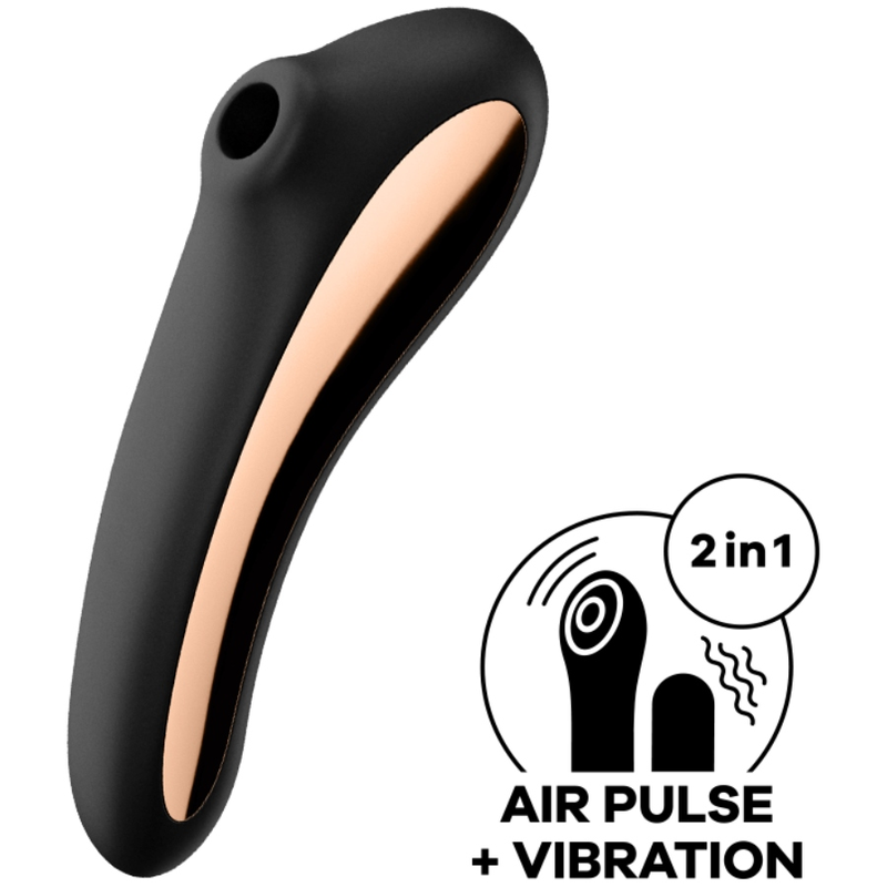 Vista 2 de Satisfyer - Dual Kiss Estimulador Clitoris Negro