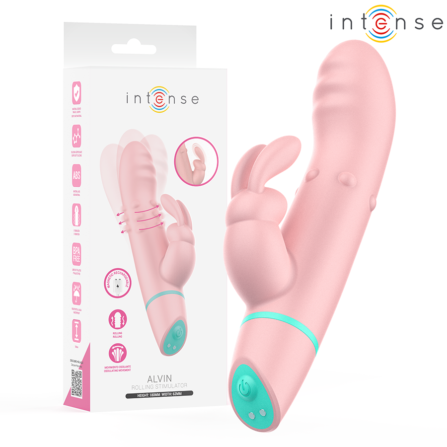 Vista 2 de Intense - Alvin Estimulador Rabbit & Vibrador Rolling + Oscilante