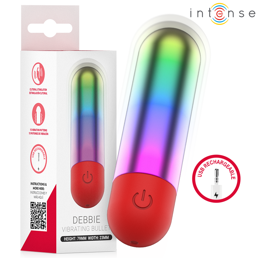 Vista 2 de Intense - Debbie Rainbow Clitoris Vibratório Bullet