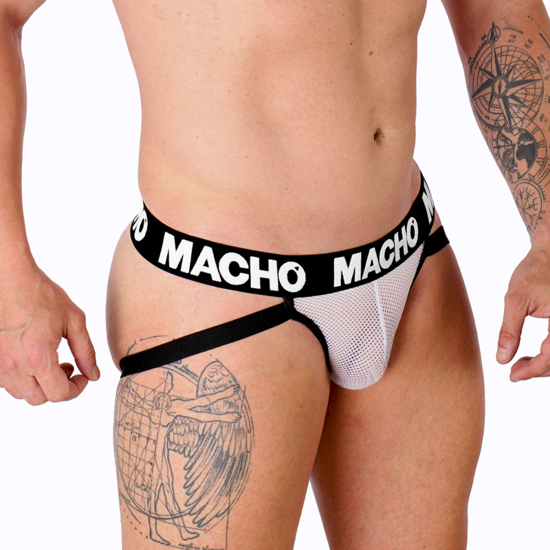 Vista 2 di Macho - Mx26X1 Jock Grid Bianco