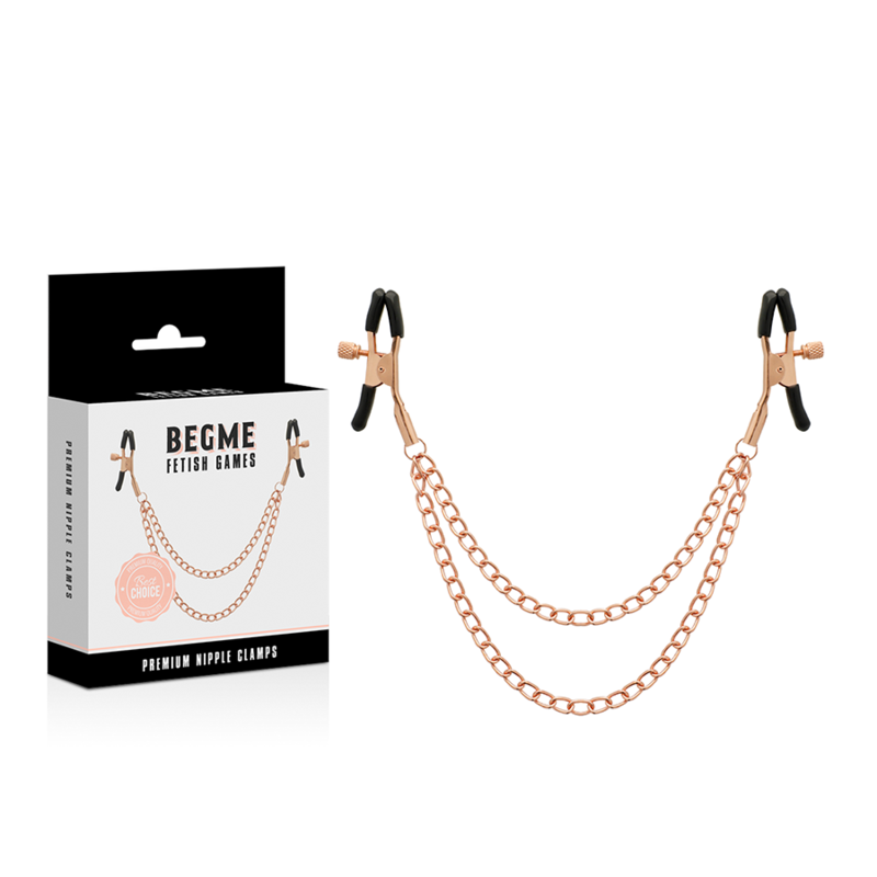 Vista 2 de Begme - Black Edition Pinzas Pezones con Cadena