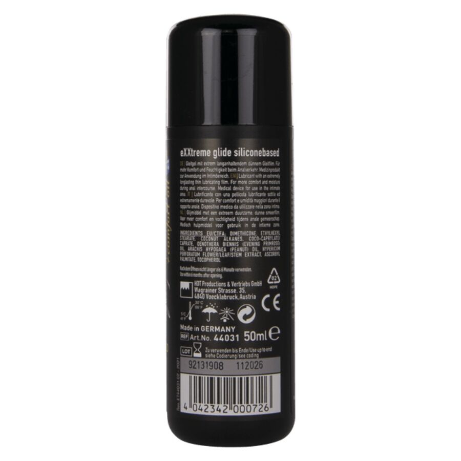 Vista 2 de Exxtreme Glide Lubricante Base Silicona + Aceite Confort a+ 50 Ml