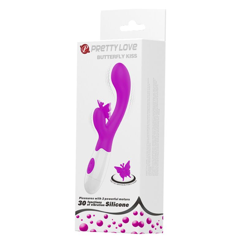 Vista 11 de Pretty Love - Butterfly Kiss Vibrador Rabbit 30 Funciones Morado