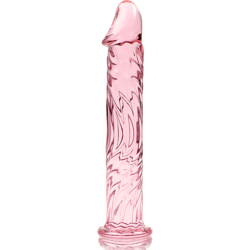 Vista 12 di Modello 12 Dildo In Vetro Borosilicato Rosa 17 Cm -o- 3.5 Cm