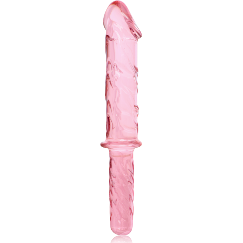 Vista 12 di Modello 24 Dildo In Vetro Borosilicato Rosa 28.5 Cm -o- 5 Cm