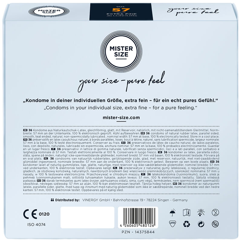 View 3 of Condom Size L 57 Mm (36 Units)