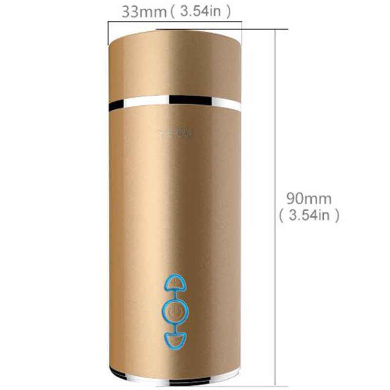 Vista 3 de Armony - Masturbador Vibrador Vagina Dorado