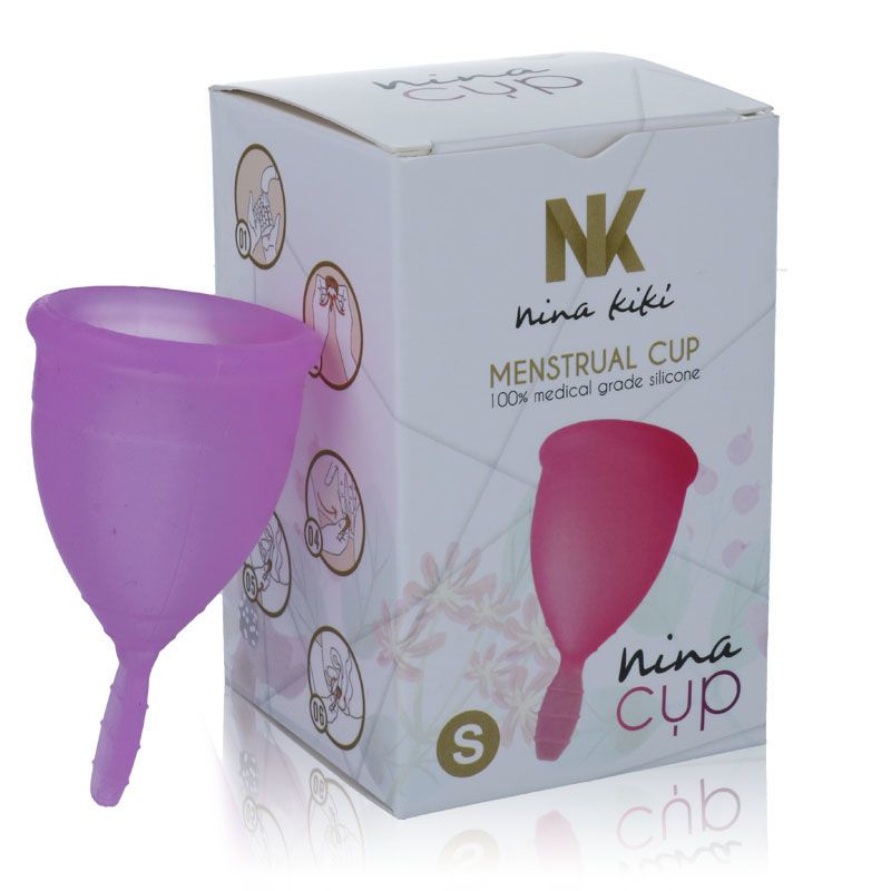 Vista 3 de Copa Menstrual Lila - Talla S