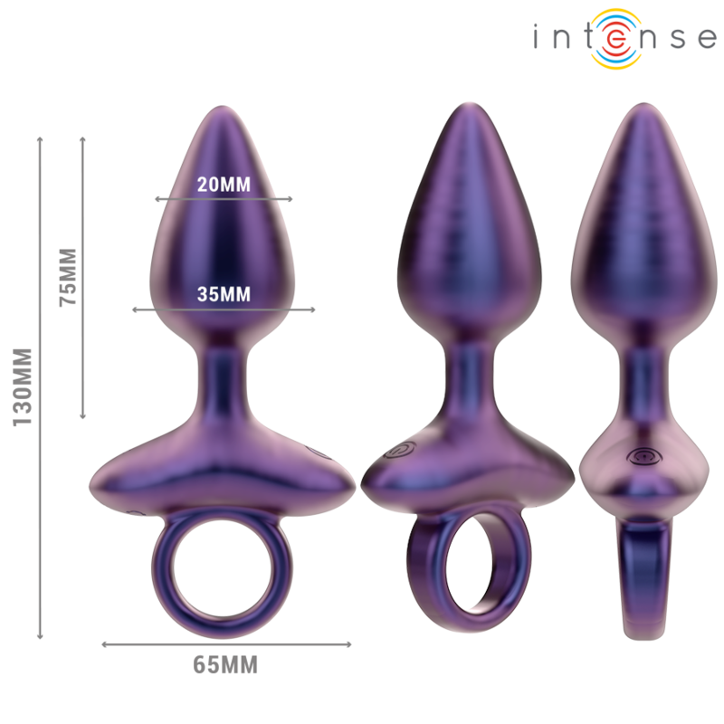 Vista 3 de Intense - Michael Plug Anal Vibrador Modelo 2 Control Remoto