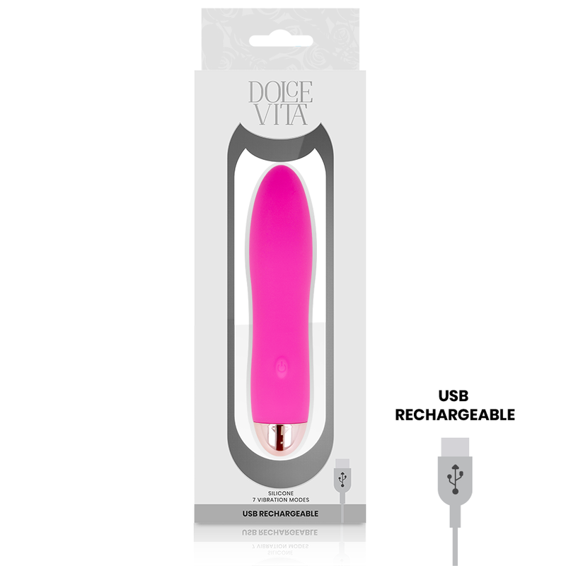 Ansicht 3 von Aufladbarer Vibrator Vier Rosa 7 Geschwindigkeiten