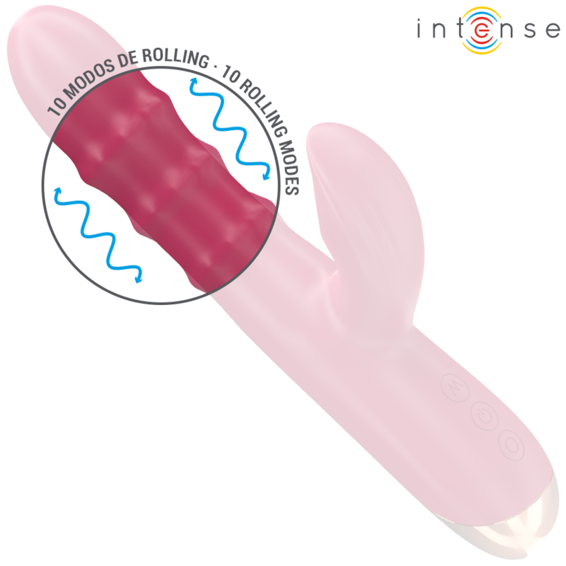 Vista 3 de Intense - Chloe Vibrador Multifunción 3 en 1 Rojo