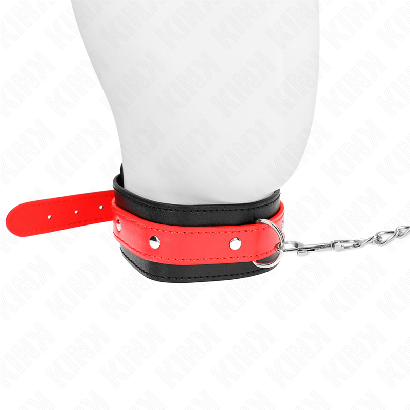 Vista 3 de Kink - Collar con Correa 65 Cm Rojo Ajustable 36-43 Cm X 5 Cm