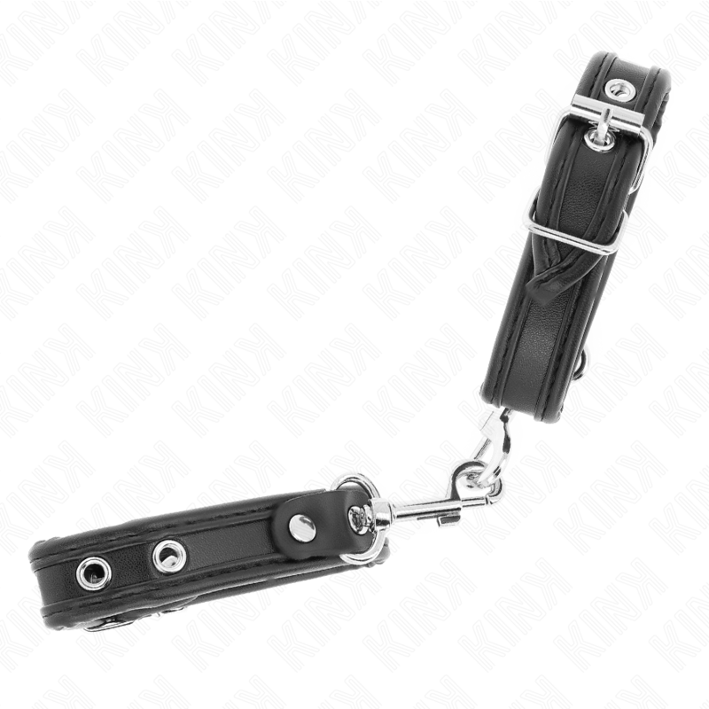 Vista 3 de Kink - Muñequeras Mini Negro con Tachuelas Ajustable 16-22 Cm X 2 Cm