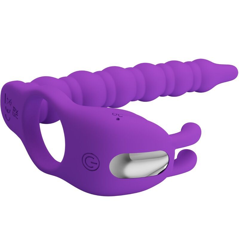 Vista 3 di Pretty Love - Blackney Anelli Per Pene con Spina Vibratore