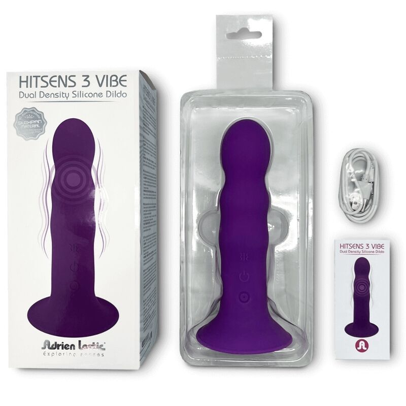 Weergave 4 van Hitsens Vibe 3 Violette Siliconen Dildo