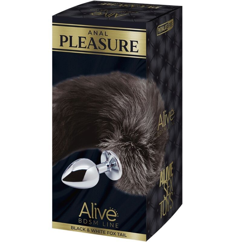 Vista 4 de Anal Pleasure Plug Metal Cola de Zorro Talla L