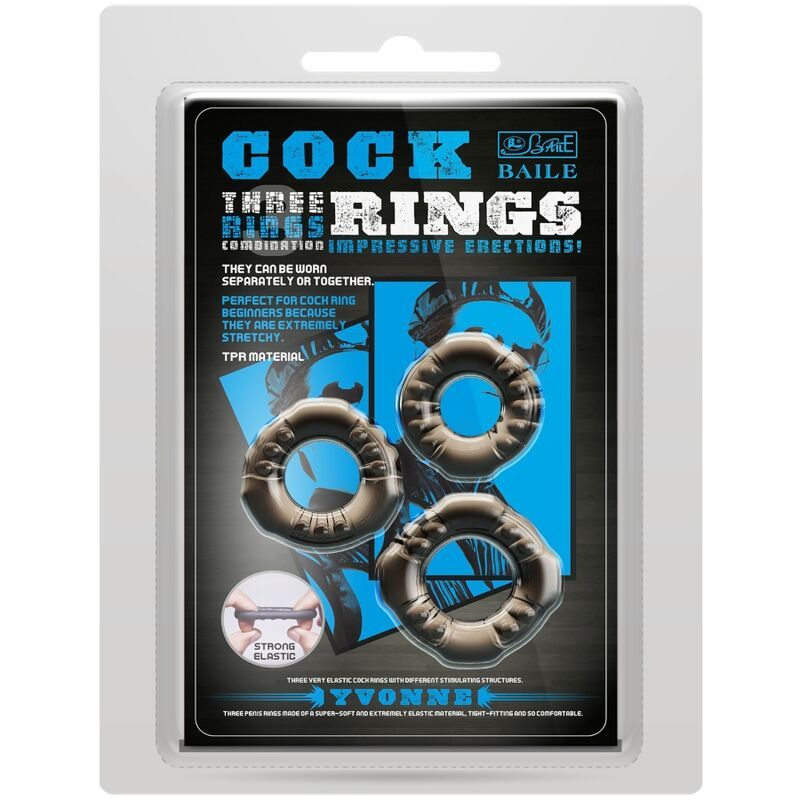 Ansicht 4 von Cock Ringe Yvonne Set 3 Penisringe