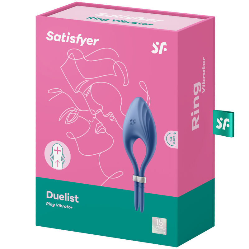 Vista 4 de Satisfyer - Vibrador de Anel Duelismo Cinza