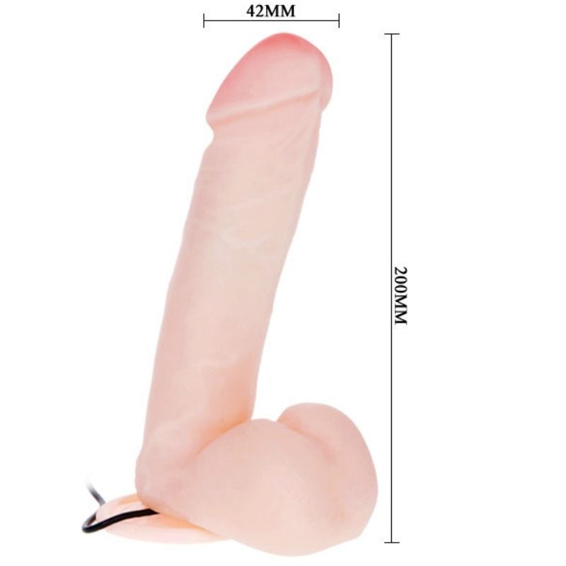 Vista 4 de Dildo Realístico con Vibración y Rotación 20 Cm