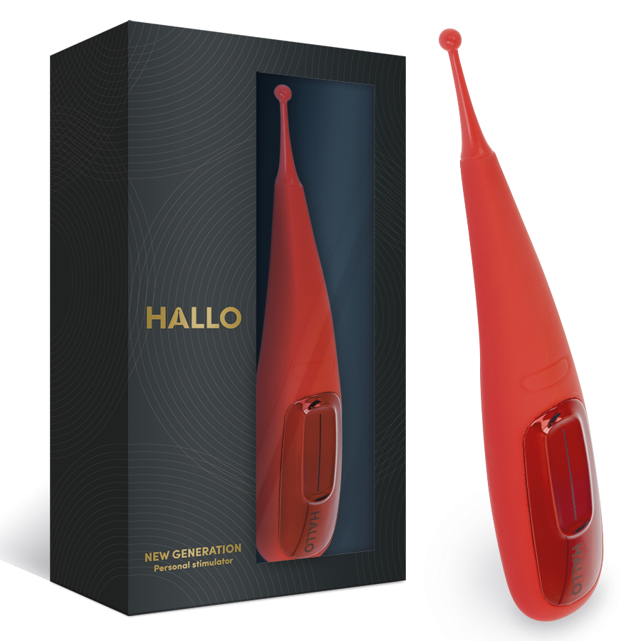 Vista 4 de Focus Potente Vibrador Touch Rojo