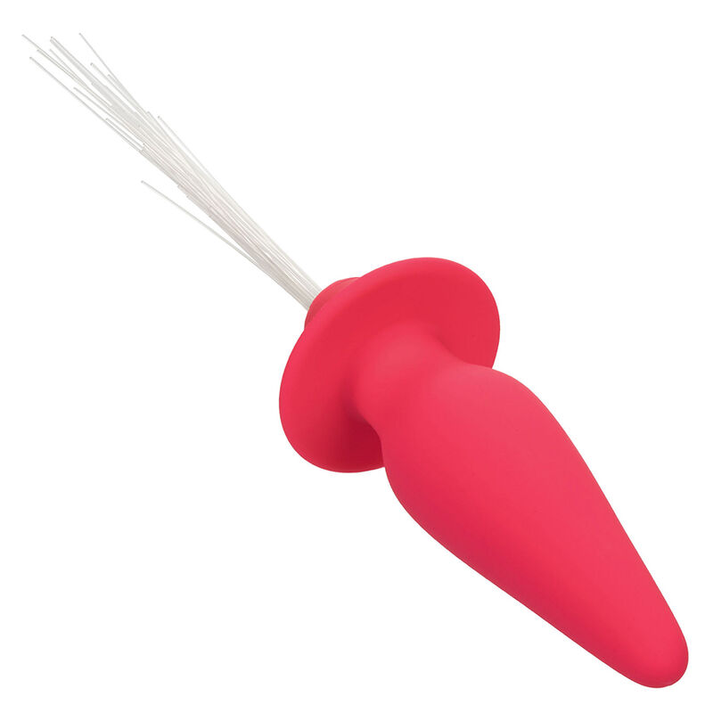 Vista 4 de Southern Lights Light Up Plug Anal con Luces 10 Vibraciones Silicona Rosa
