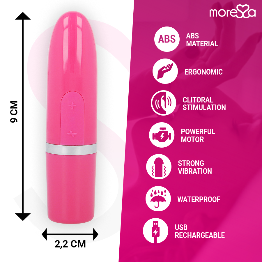 Vista 4 de Ivy Masajeador Simulador Labial de Viaje Rosa