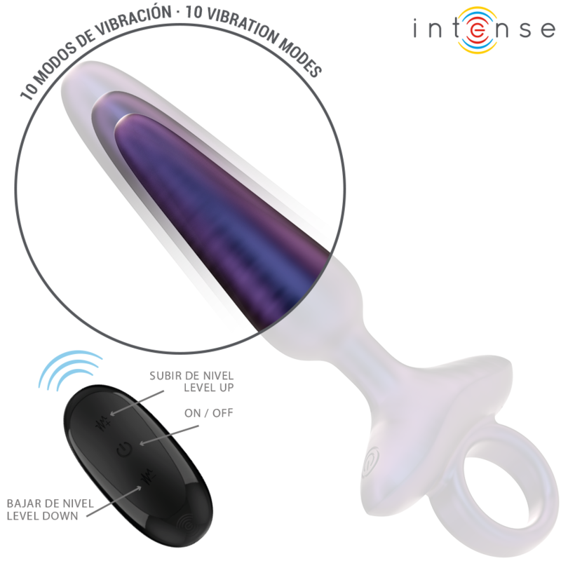Vista 4 de Intense - Marlon Plug Anal Vibrador Modelo 4 Control Remoto