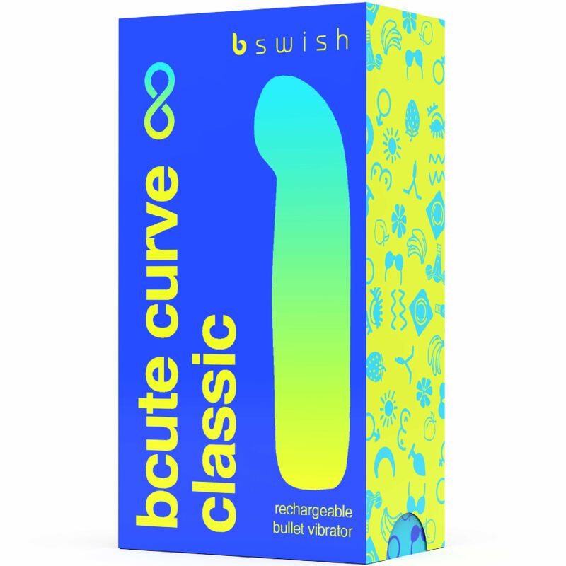 Vista 4 de Bcute Curve Infinite Clssico Recarregvel Vibrador Azul Silicone