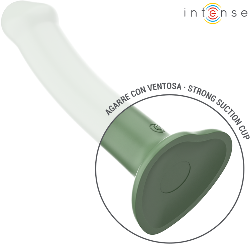 Vista 4 de Intense - Becca Vibrador con Ventosa 10 Vibraciones Verde Control Remoto