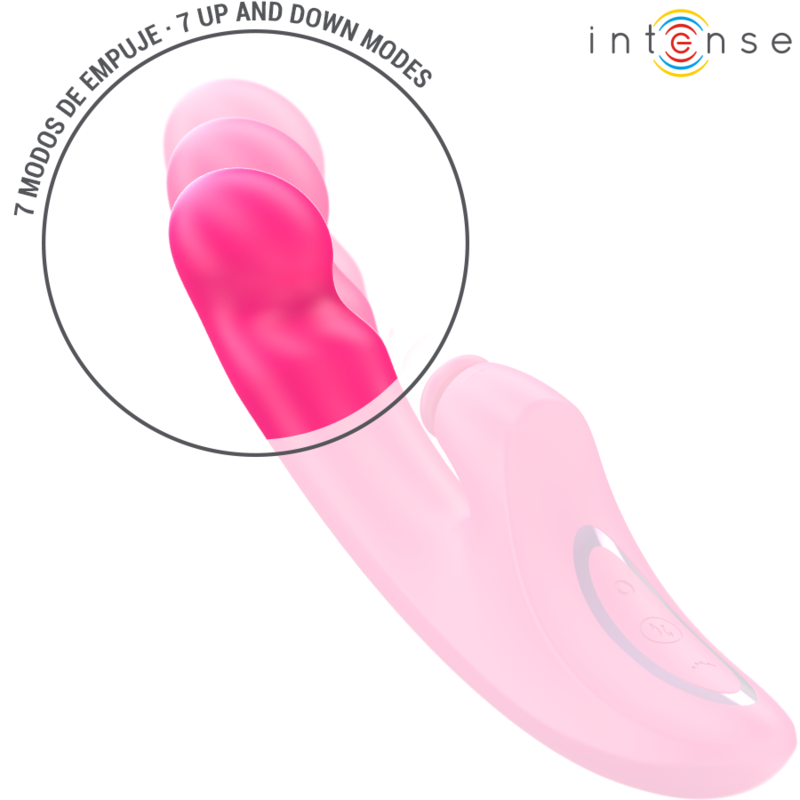 Vista 4 di Intense - Vibratore Emi 13,5 Cm Multifunzione 3 In 1 10 Vibrazioni Rosa