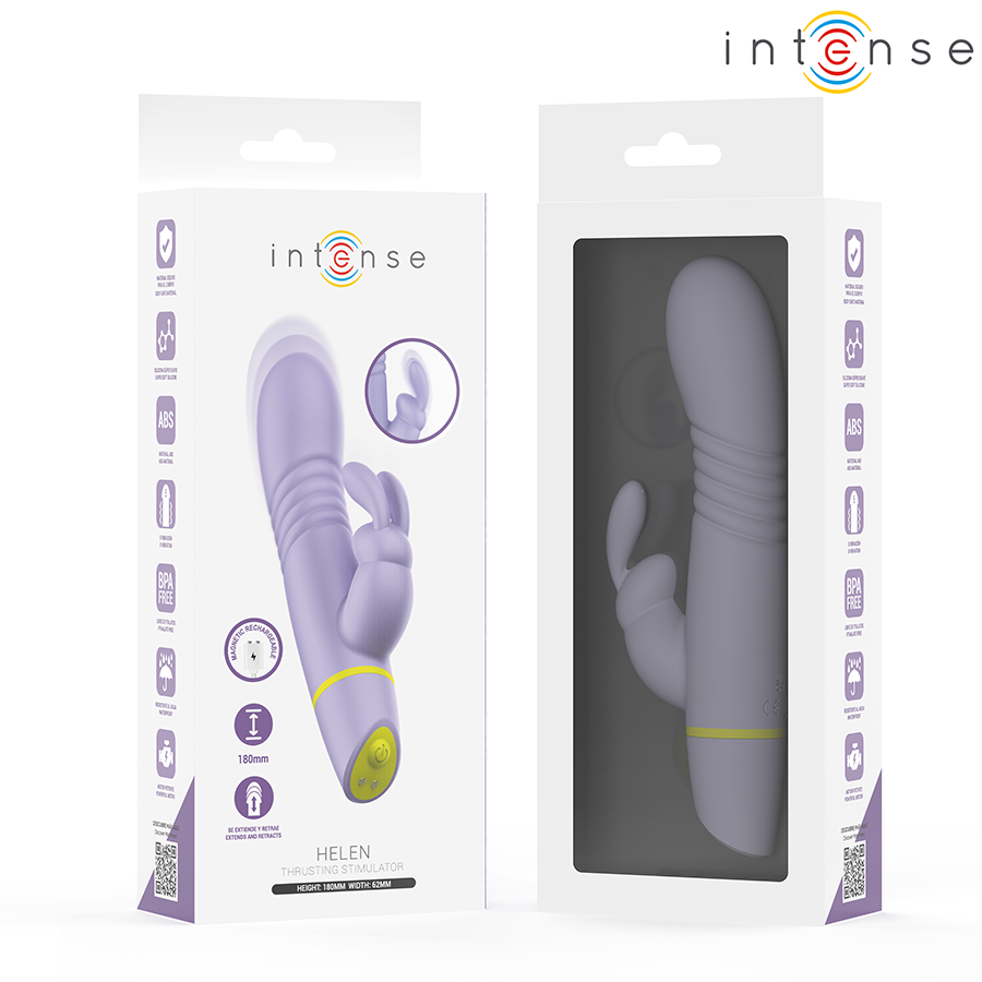 Vista 4 di Intense - Stimolatore E Vibratore a Spinta Helen Rabbit