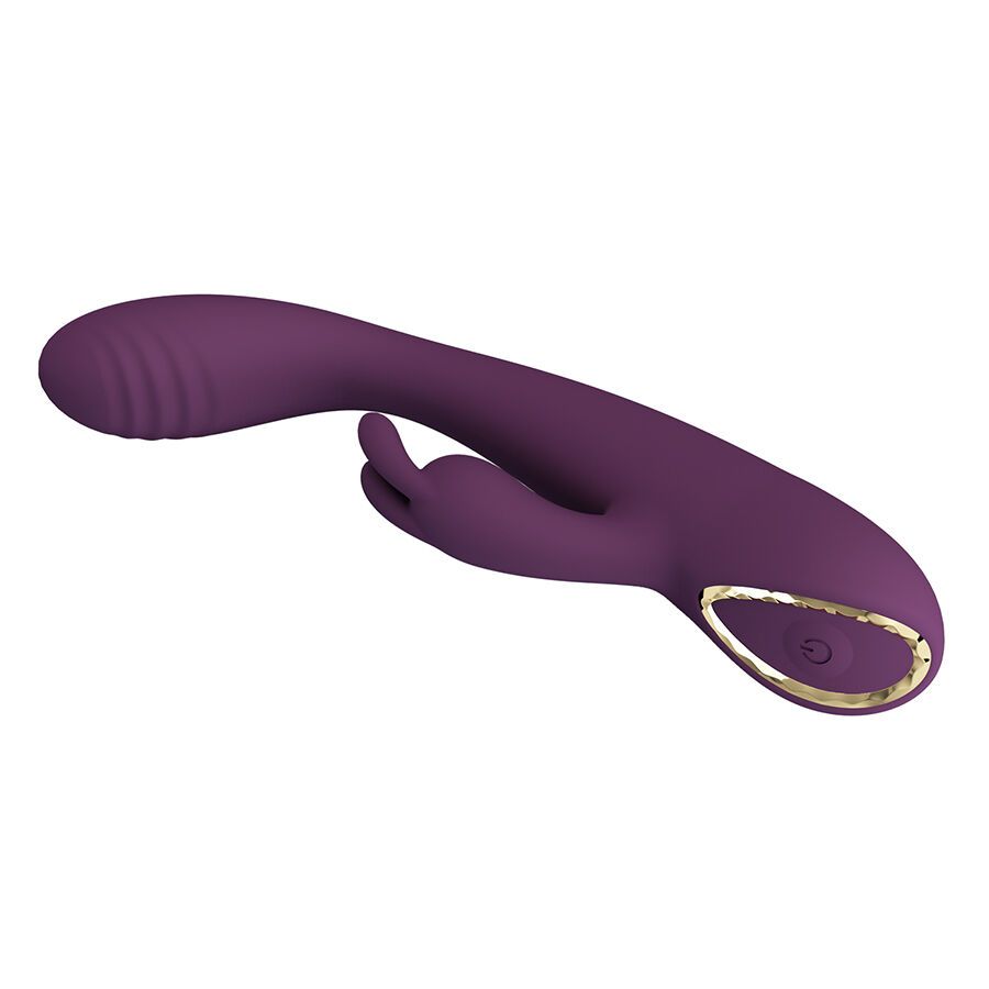 Vista 4 de Pretty Love - Emma Vibrador Roxo Rabbit Com Estimulador