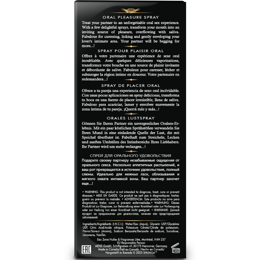 Vista 4 di Shunga - Waves Spray Orale Per Il Piacere Seducente All'anguria 20 Ml