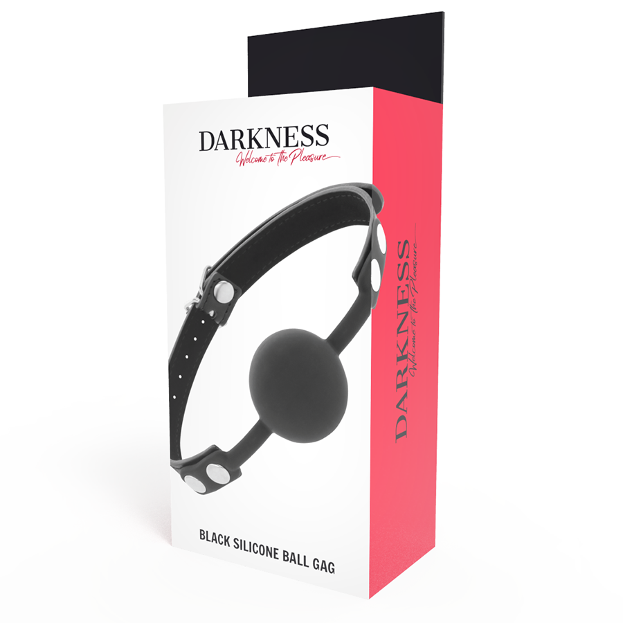 Vista 4 de Darkness - Mordaza Silicona Negro