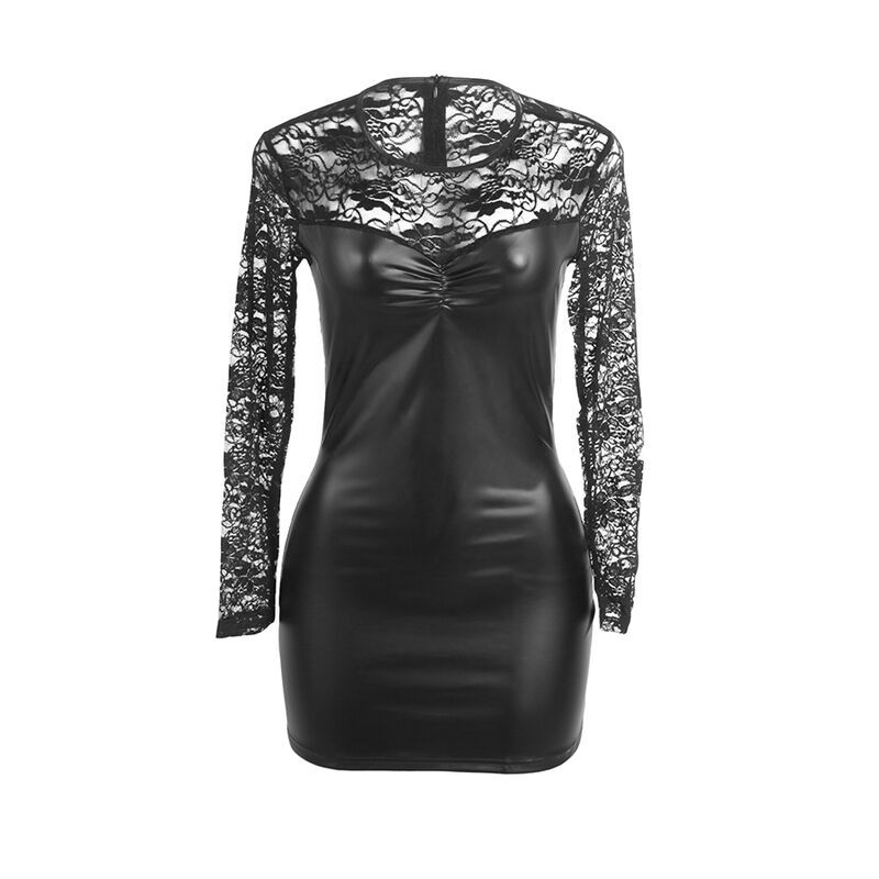 Vista 4 de Subblime - 955595 Vestido de Manga Larga con Encaje Negro S/M