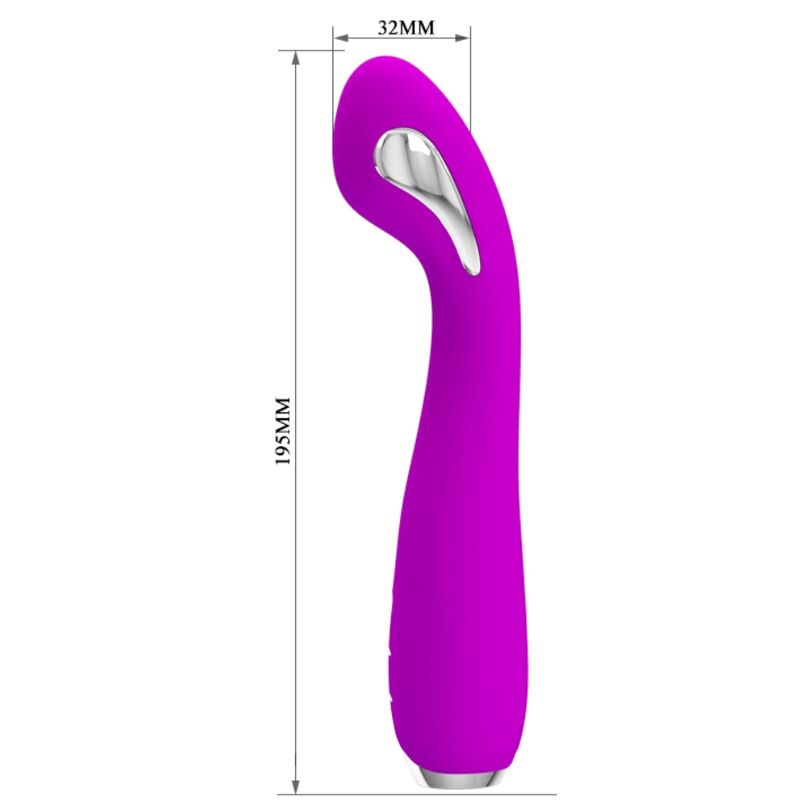 Vista 5 de Pretty Love - Hector Vibrador Electroshock Recargable & Impermeable Morado