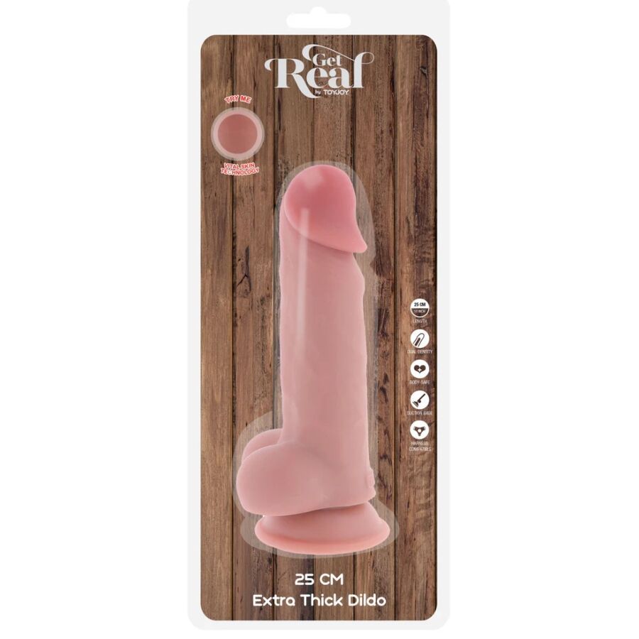 Ansicht 5 von Deluxe Realistic Penis With Testicles Extra Thick 25 Cm