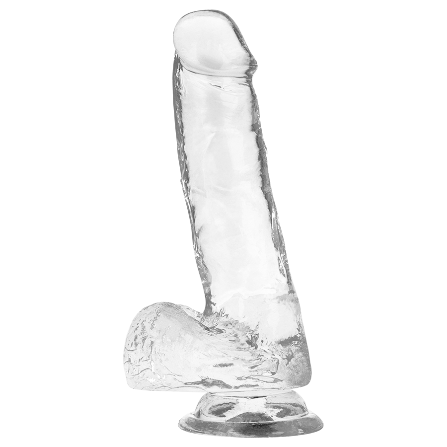 Vista 5 de Clear Dildo Realista Transparente 18.5 Cm -o- 3.8 Cm