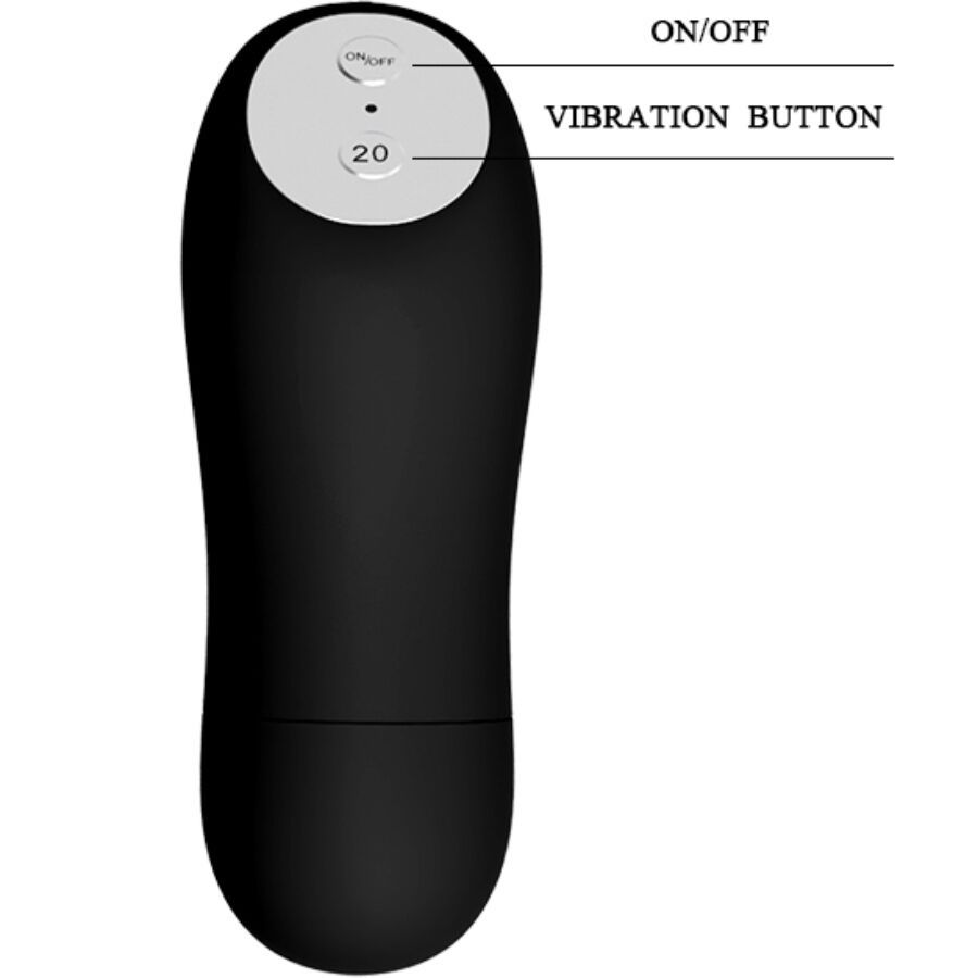 Ansicht 5 von BAILE - Stringtanga mit Vibrationskugel und Fernbedienung, Schwarz